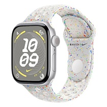Apple Watch Series 10 42mm Silver Aluminum Case with Nike Sport Band, Pure Platinum MWWW3