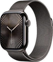 Apple Watch Series 10 42mm Slate Titanium Case with Milanese Loop, Slate