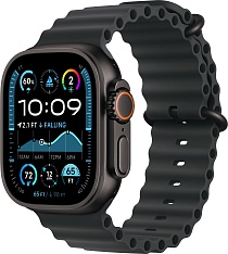 Apple Watch Ultra 2 (2024) 49mm Black Titanium Case with Black Ocean Band
