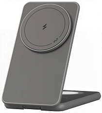 Беспроводное зарядное устройство VLP Alum Power Pro для iPhone, натуральный титан (1092011)