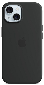 Чехол Apple iPhone 15 Plus Silicone Case с MagSafe, Black (MT103)