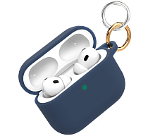 Чехол с карабином VLP Charm Case для AirPods Pro 3, темно-синий (1051124)