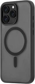 Чехол uBear Cloud Mag Case силк-тач с MagSafe для Apple iPhone 16 Pro Max, черный (CS434BL69PMT-I24M)