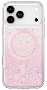 Чехол Uniq Coehl Resin Rosara с MagSafe для iPhone 17 Pro Max, розовый (IP6.9P(2025)-ROSMPHAZ)