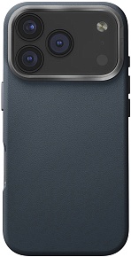 Чехол Uniq Lyden Premium Leatherette с MagSafe для iPhone 17 Pro, синий (IP6.3P(2025)-LYDMABLU)