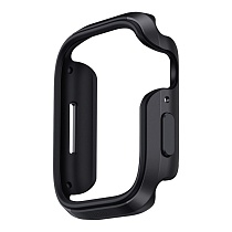 Чехол Uniq Valencia aluminium для Apple Watch Series 10 42mm, черный (42MM-VALMBLK)