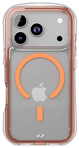 Чехол VLP Bubble Case с MagSafe для iPhone 17 Pro, оранжевый (10541003)