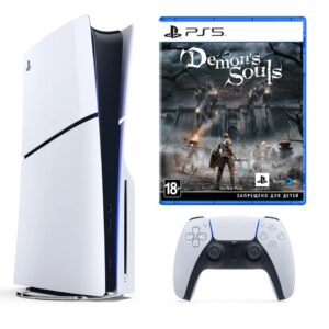 Игровая приставка Sony PlayStation 5 Slim 1ТБ SSD (c дисководом) + игра Demon's Souls