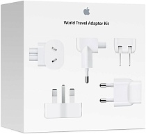 Сетевое зарядное устройство Apple World Travel Kit, белый (MD837)