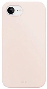 Силиконовый чехол VLP Aster Case с MagSafe для iPhone 16e/17e, розовый (1057228)