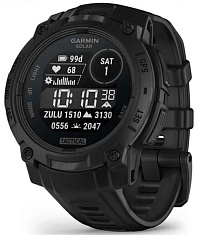Смарт-часы Garmin Instinct 3 50 mm Solar Tactical Edition, Black with Black Band (010-03035-50)