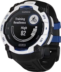 Смарт-часы Garmin Instinct 3 50 mm Solar, Whitestone with Black/Bolt Blue Band (010-02935-03)