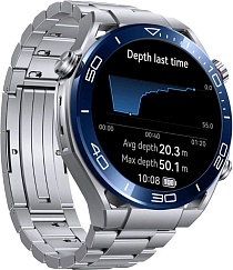Смарт-часы HUAWEI WATCH Ultimate Titanium 55020AGQ серебристый / серебристый