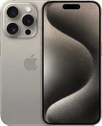 Смартфон Apple iPhone 15 Pro eSim 1TB, Natural Titanium (серый)