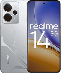 Смартфон Realme 14 5G 8/256 ГБ, серебристый