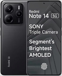 Смартфон Xiaomi Redmi Note 14 5G 8/128 Гб, черный (Titan Black)