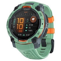 Умные часы Garmin Instinct 3 50 mm Amoled Neo Tropic with Twilight Band (010-03020-01), зеленый