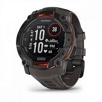 Умные часы Garmin Instinct 3 50mm Solar, черный с угольно-черным ремешком (010-02935-00)