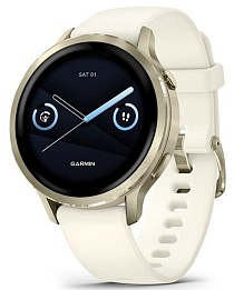 Умные часы Garmin Venu 4 41mm Lunar Gold with Bone Silicone Band (010-03013-00)