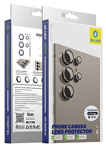 Защитное стекло BlueO Camera lens Armor metal 2 шт. для Galaxy S25 Edge, черный (NPB28-S25E-BLK)