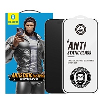 Защитное стекло BlueO Narrow border Anti-Static (антистатик) для iPhone 16 Pro, черный (PBJ1-16-6)