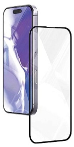 Защитное стекло VLP A-Glass Easy Box для iPhone 15/16 с черной рамкой (1061101)
