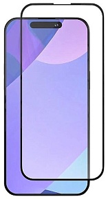 Защитное стекло VLP M-Glass 2.5D для iPhone 15 Pro Max с черной рамкой, матовое (1067002)